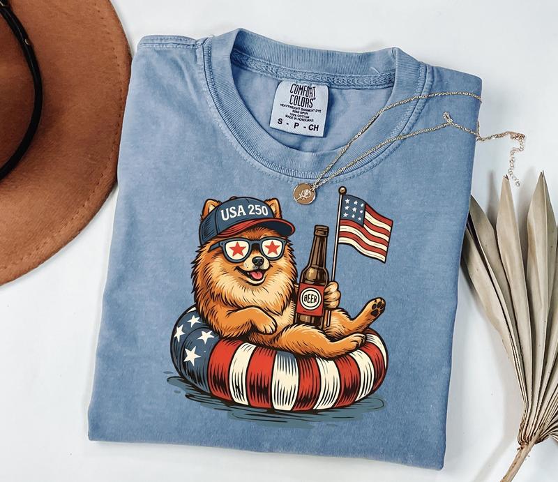 Comfort Colors 50+ Dog Funny 4th of July Shirt
