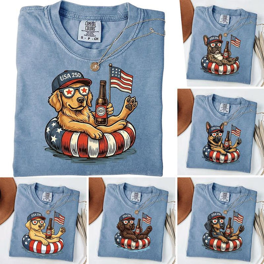 Comfort Colors 50+ Dog Funny 4th of July Shirt