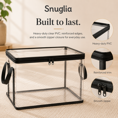 Snuglia™ Clear Storage Box Set With Zipper