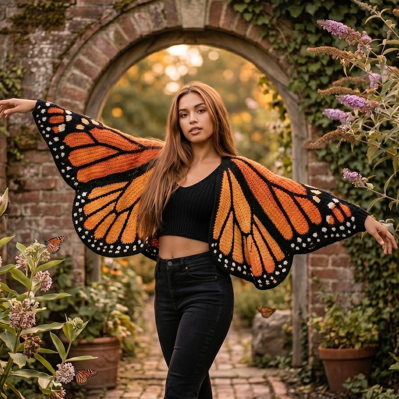 Snuglia™ Monarch Butterfly Cardigan