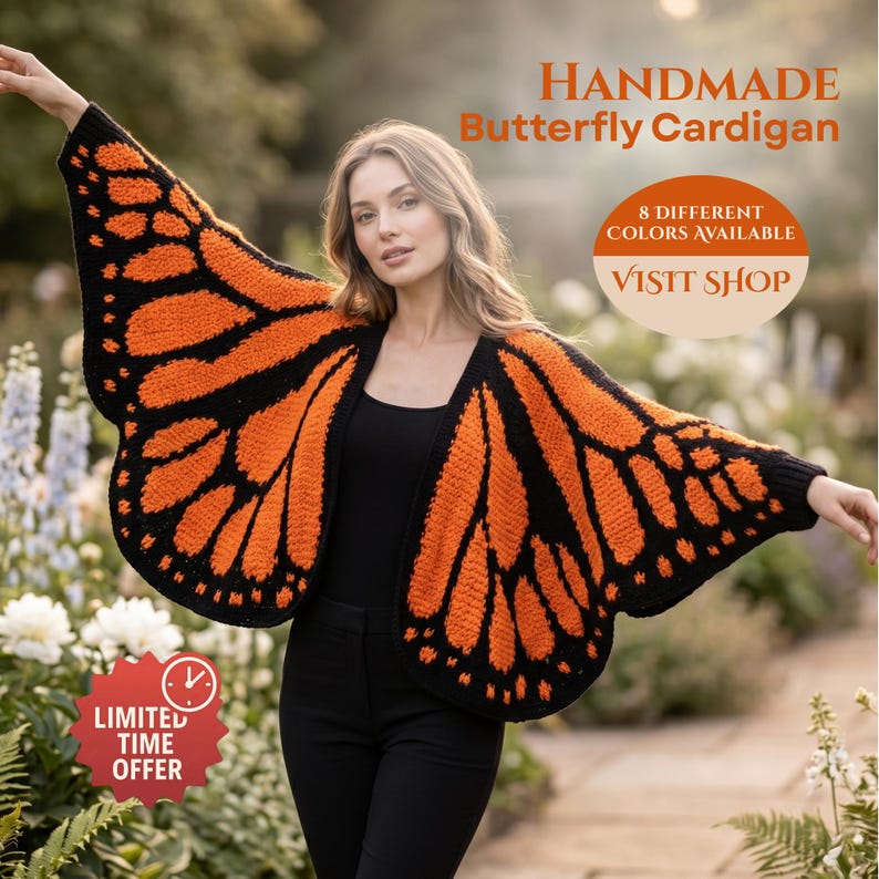 Snuglia™ Monarch Butterfly Cardigan